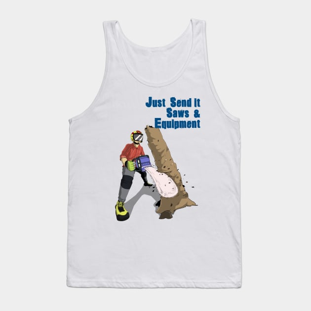 Just Send it Saws Logo II Tank Top by Just Send It Saws